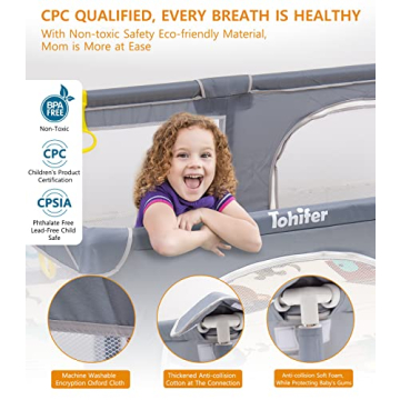 Baby Playpen with Mat for Toddler Safety and Fun