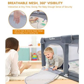 Baby Playpen with Mat for Toddler Safety and Fun