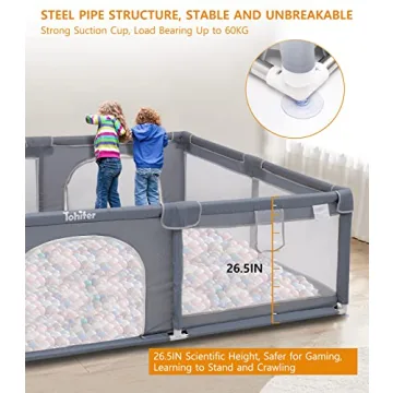 Baby Playpen with Mat for Toddler Safety and Fun