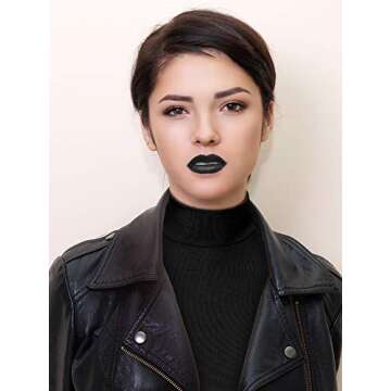 SATINIOR 3 Pieces Fake Collar Detachable Turtleneck Top Half Blouse Dickey Collar for Women(Medium,Black, White, Gray)