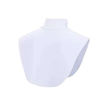 SATINIOR 3 Pieces Fake Collar Detachable Turtleneck Top Half Blouse Dickey Collar for Women(Medium,Black, White, Gray)