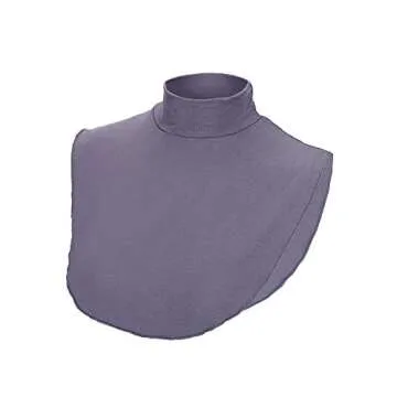 SATINIOR 3 Pieces Fake Collar Detachable Turtleneck Top Half Blouse Dickey Collar for Women(Medium,Black, White, Gray)