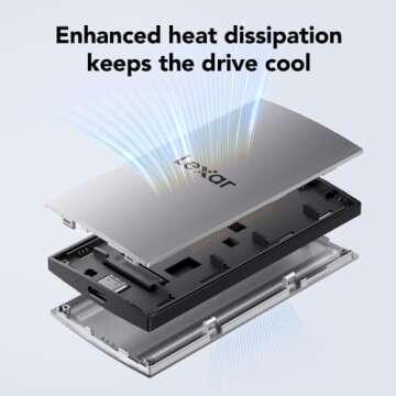 Lexar 2TB ES3 Portable SSD for Fast Gaming and Storage