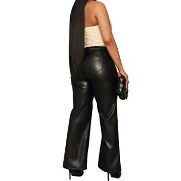 hibshaby Faux Leather High Waisted Pants for Women
