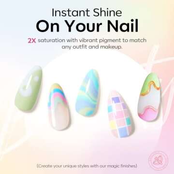 Modelones 2023 Upgraded Crème Gel Nail Polish Set Manicure Palette, 9 Colors Popular Neutral Pastel Solid Gel Polish Pudding Gel Soak Off LED Nail Art Kit Salon DIY Home Gift, W/ Nail Brush