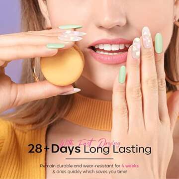 Modelones 2023 Upgraded Crème Gel Nail Polish Set Manicure Palette, 9 Colors Popular Neutral Pastel Solid Gel Polish Pudding Gel Soak Off LED Nail Art Kit Salon DIY Home Gift, W/ Nail Brush