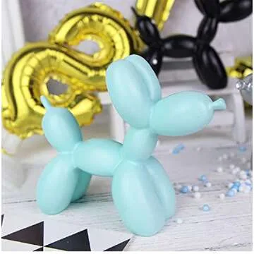 Eonyea Balloon Dog Mini Art Animal Small Statue (Light Blue)
