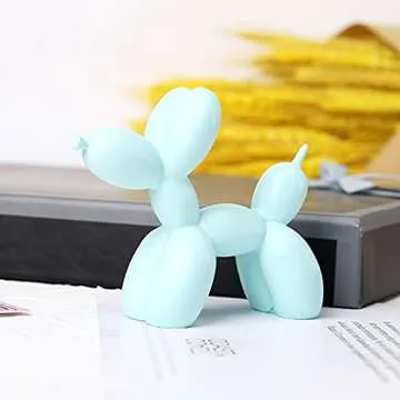 Eonyea Balloon Dog Mini Art Animal Small Statue (Light Blue)