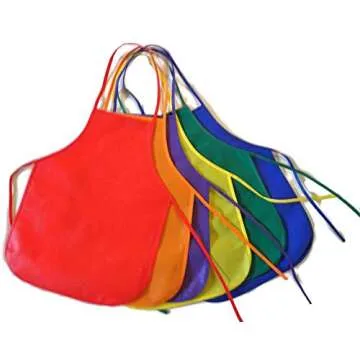 Kids Painting Party for 6 Children 6 Acrylic Paints, 6 Artist Brushes, 6 Palettes, 6 Canvas, 6 Aprons a Table Cloth and a Happy Birthday Button