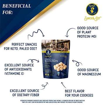 Roasted Hazelnuts Natural Non-GMO Certified, Unsalted, Dry Roasted, Kosher Certified ,16 oz