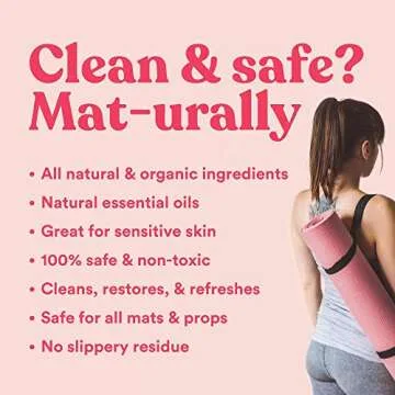 ASUTRA Yoga Mat Cleaner Spray - Natural Sweet Rose Scent