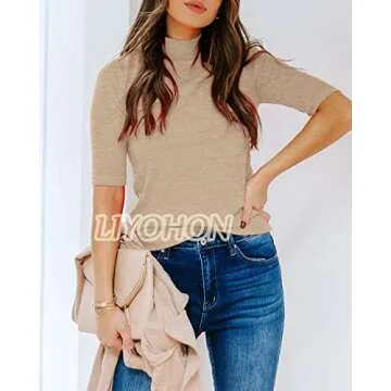 LIYOHON Women's Mock Turtleneck Tops for Every Occasion
