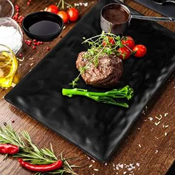 Didaey 16 Pcs Sushi Plate Set for Four, 4 Japanese Style Sushi Plates 4 Soy Sauce Bowls 4 Pair Chopsticks and 4 Chopstick Holders Sushi Dinner Dinnerware Set