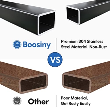 BOOSINY Stainless Steel Over Sink Dish Drying Rack Large Capacity