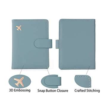 Melsbrinna Passport Holder - Travel Wallet, RFID Blocking