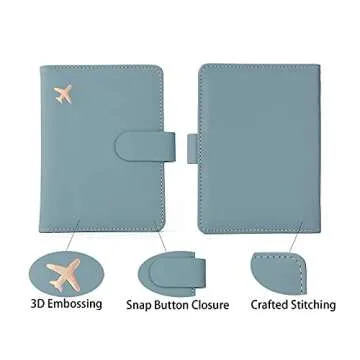 Melsbrinna Passport Holder - Travel Wallet, RFID Blocking
