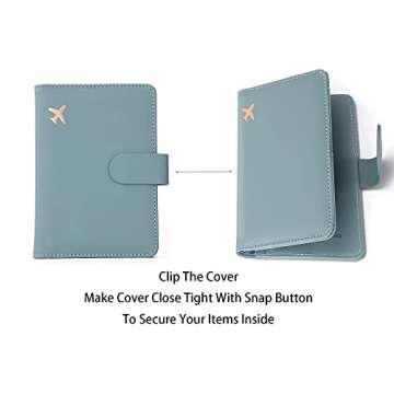 Melsbrinna Passport Holder - Travel Wallet, RFID Blocking