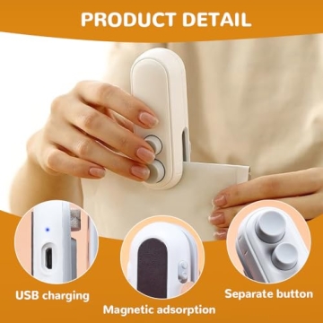 Mini Bag Sealer for Food Storage Portable Rechargeable