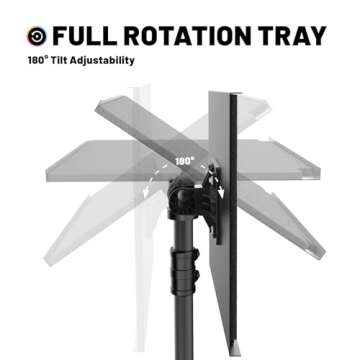 FOUR UNCLES Projector Tripod Stand, 23 to 63 Inch Laptop Tripod Adjustable Height, Portable Projector Stand for Outdoor Movies, DJ Racks Mount with Gooseneck Phone Holder, Apply to Stage or Studio