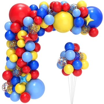 Colorful JOYYPOP Carnival Balloon Arch Kit for Celebrations