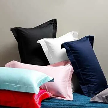 NTBAY Cotton King Pillow Shams - 500 Thread Count Egyptian Cotton 20x36 Sham Covers, 2 Pack Super Soft and Breathable 20x36 Inches Oxford Pillowcases, White