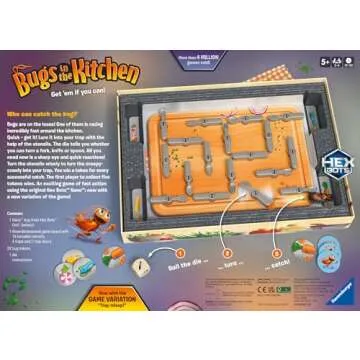 Ravensburger Bugs in The Kitchen 2024 - Enthralling Family Board Game | Ideal for Kids and Adults Aged 5 and Up | Offers Great Replay Value | Designed for 2-4 Players