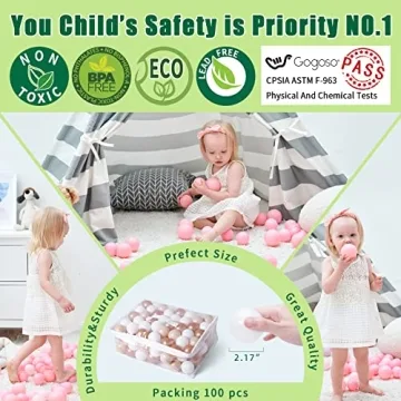 GOGOSO 100pcs Balls for Ball Pit - Safe Fun for Toddlers