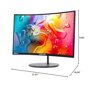 Curved 24-inch Gaming Monitor 1080p HDMI VGA