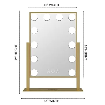 Impressions Vanity Hollywood Tri-Tone XL LED Makeup Mirror