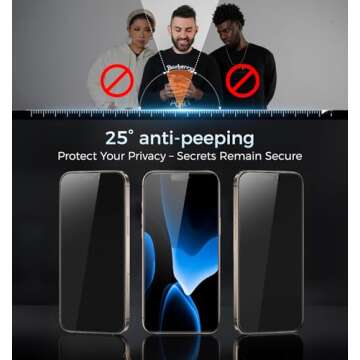 Magic John Privacy Screen Protector for iPhone 16 Pro Max