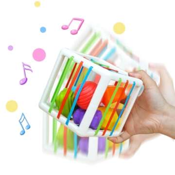 SEPHIX Montessori Activity Cube for 6-18 Months Toddlers