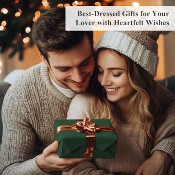 Christmas Wrapping Paper, Green Wrapping Paper, 17 Inches X 32.8 Feet, Minimalist Solid Plain Color Wrapping Raper Christmas Roll, Gift Wrapping Paper for Christmas, Wedding, Birthday, Baby Shower