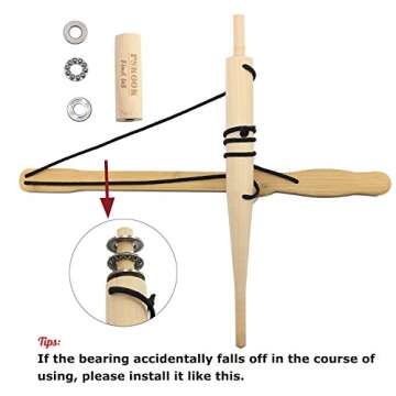 Pskook Bow Drill Fire Starter Kit for Outdoor Adventures