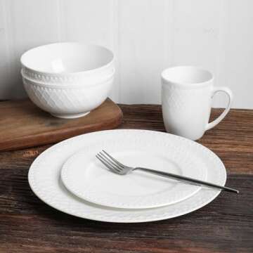 Elegant 16-Piece Bone China Dinnerware Set