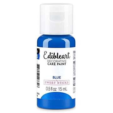 Sweet Sticks Edible Art Decorative Cake Paint - Vibrant Blue (15ml) 0.5 oz