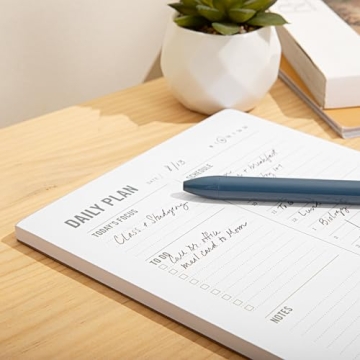 Two Tumbleweeds Daily Planner Notepad - 50 Sheets of Organization