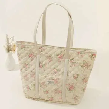 Stylish AZURAOKEY Floral Tote Bag for Women - Chic Design