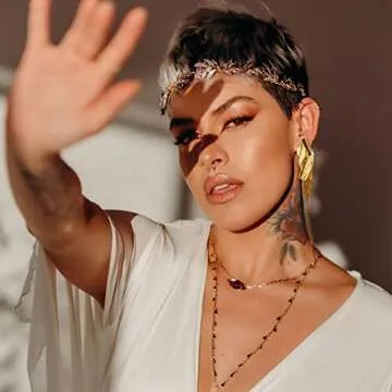 Stylish Lightweight Hammered Geometric Earrings for Women