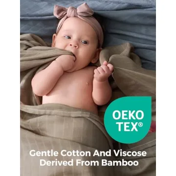 Momcozy Muslin Swaddle Blankets, 4-Pack Baby Essentials