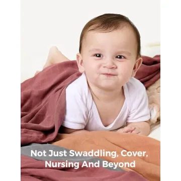 Momcozy Muslin Swaddle Blankets, 4-Pack Baby Essentials