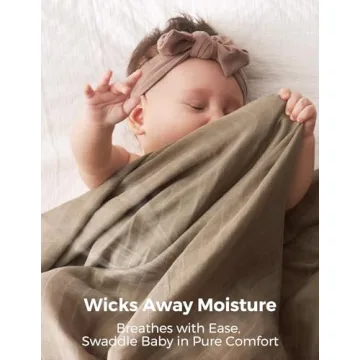 Momcozy Muslin Swaddle Blankets, 4-Pack Baby Essentials