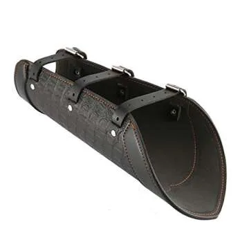 HZMAN Long Style Knights Leather Battle Arm Guard Bracers Medieval Armor Costume - Leather Armband Pair