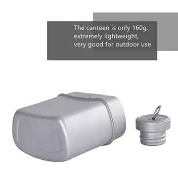 Lightweight 1100ml Titanium Military Canteen for Adventures