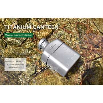 Lightweight 1100ml Titanium Military Canteen for Adventures