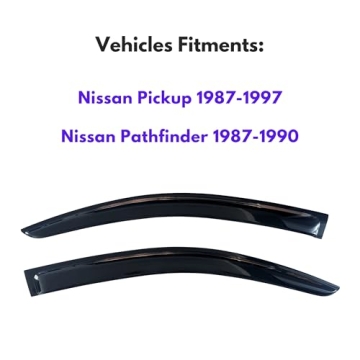 KPY Window Visor for Nissan Pickup & Pathfinder - Stylish Rain Guards