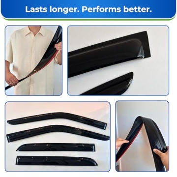 KPY Window Visor for Nissan Pickup & Pathfinder - Stylish Rain Guards