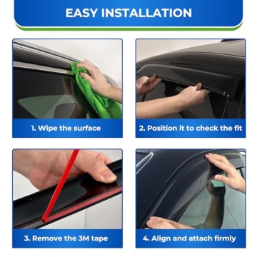 KPY Window Visor for Nissan Pickup & Pathfinder - Stylish Rain Guards
