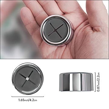 Philbinden 3 Pieces Kitchen Towel Hooks Round Adhesive Dish Towel Hook Premium Chrome Finish & Easy Installation Wall Mount Hand Towel Hook Ideal as Bathroom, Shower or Outdoor Towel Holders