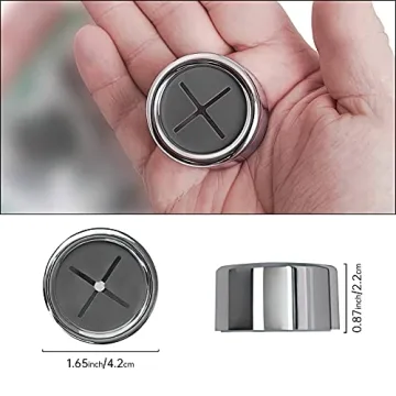 Philbinden 3 Pieces Kitchen Towel Hooks Round Adhesive Dish Towel Hook Premium Chrome Finish & Easy Installation Wall Mount Hand Towel Hook Ideal as Bathroom, Shower or Outdoor Towel Holders