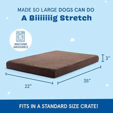 Barkbox Orthopedic Dog Bed with Memory Foam, Premium Comfort for Dogs and Puppies, Dog Bed for Joint...